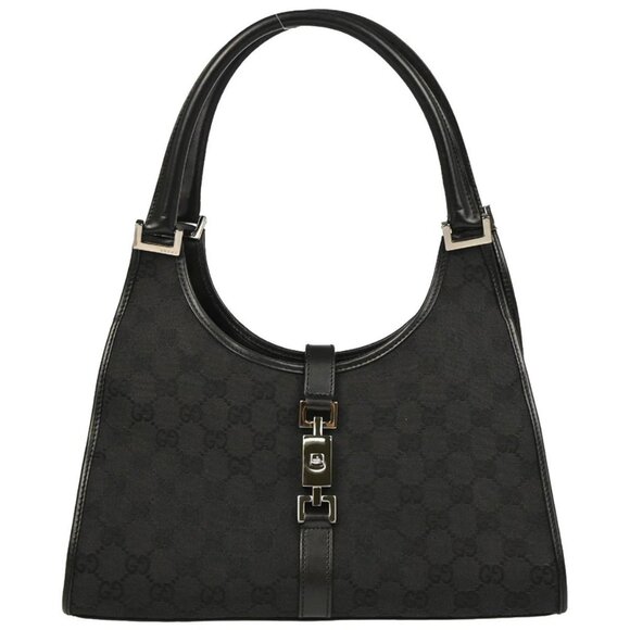 Gucci Black GG Jackie Handbag - Picture 1 of 11